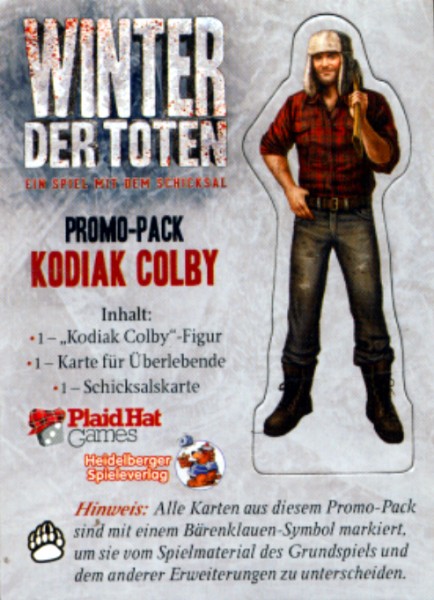 Winter der Toten - Kodiak Colby Promo Charakter