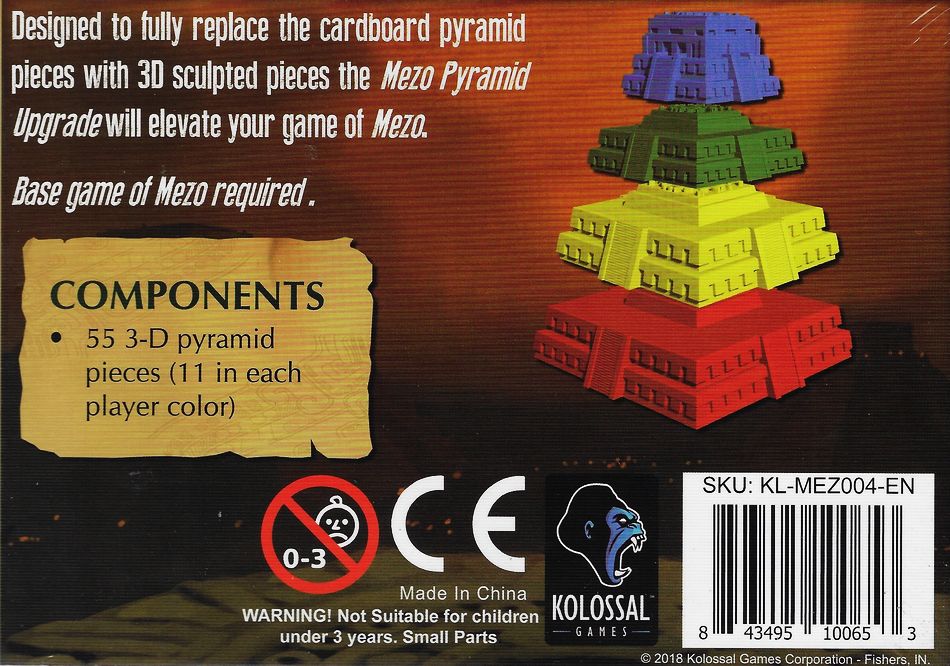 Pyramid Upgrade Expansion SEALED God Pack Kolossal Games Mezo Base Game 