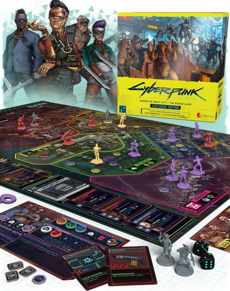 Cyberpunk 2077: Gangs of Night City - Kickstarter Exclusive Edition LEGEND PLEDGE Bundle