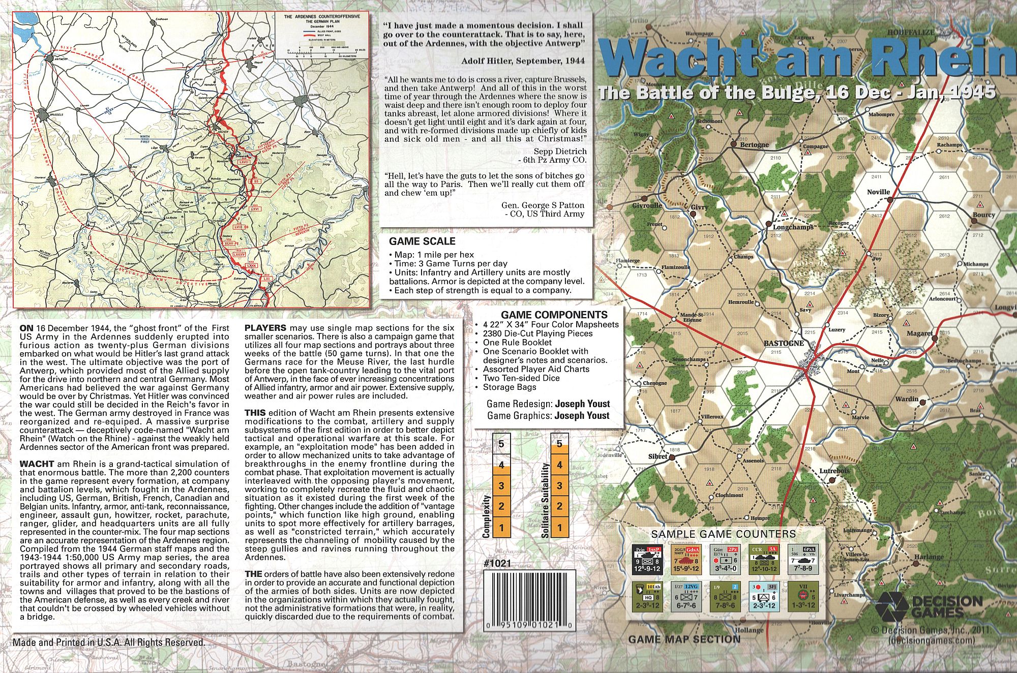 Decision Games Wacht Am Rhein The Battle of The Bulge DCG 1021 for sale online 