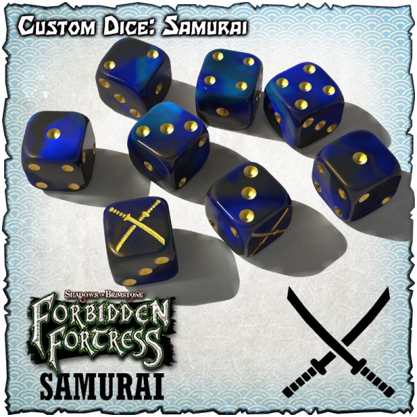 Forbidden Fortress - Custom Dice Set Samurai (8)