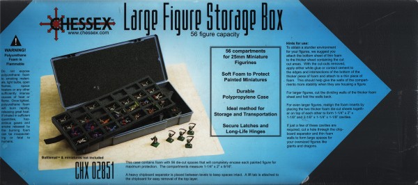 Large Figure Storage Box (for 56 Miniatures)