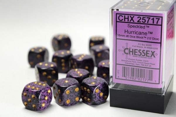 Chessex Speckled Hurricane - 12 w6 (16 mm)
