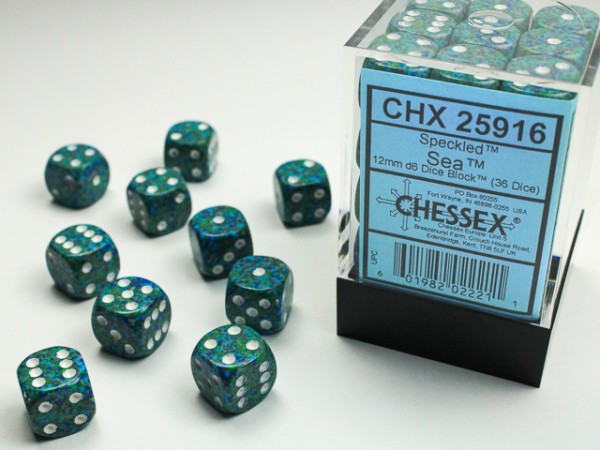 Chessex Speckled Sea - 36 w6 (12mm)
