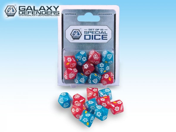 Galaxy Defenders - Set on 10 Special Dice