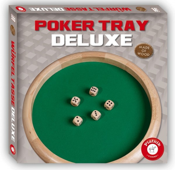 Wooden Poker Tray Deluxe / Würfeltasse