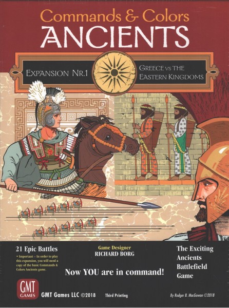 GMT: Commands &amp; Colors - Ancients Expansion 1 Greece vs Eastern Kingdoms 3rd Printing