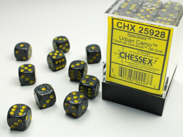 Chessex Speckled Urban Camo - 36 w6 (12mm)