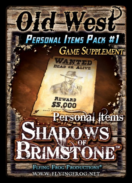 Shadows of Brimstone - Old West Personal Items Pack #1 (Game Supplement)