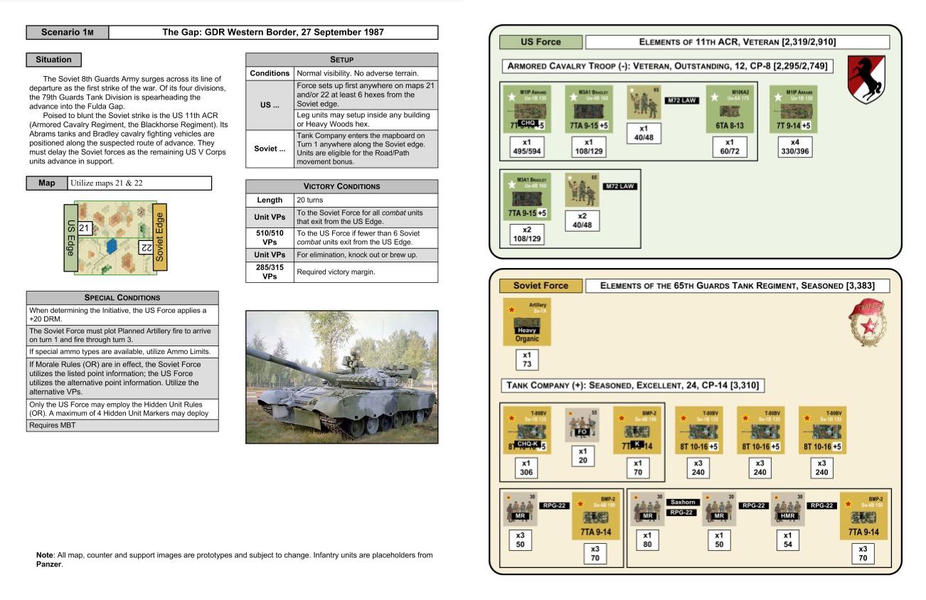 MBT: The Game of tank-to-tank combat in 1987 Germany