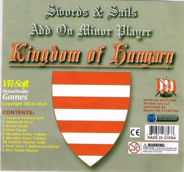Swords &amp; Sails: Kingdom of Hungary Minor Player Add-On