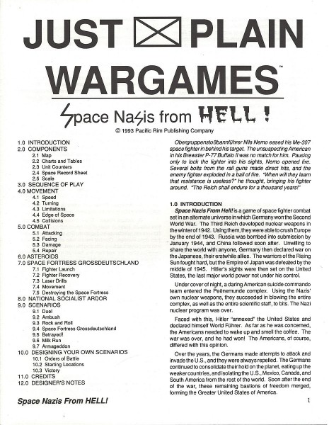 Just Plain Wargames: Space Nazis from Hell