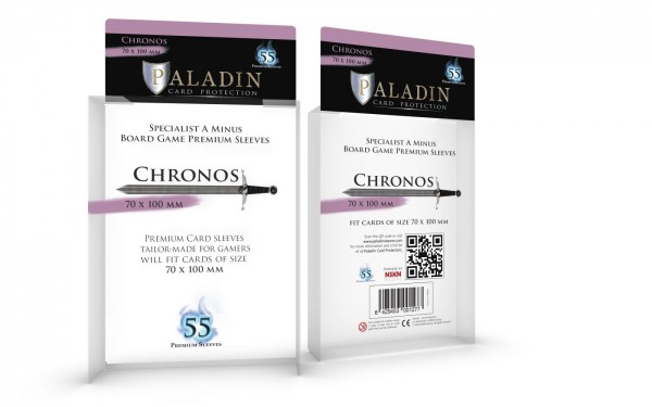 Paladin Card Protectors - Chronos, 70 x 100 mm Premium Sleeves for Gamers