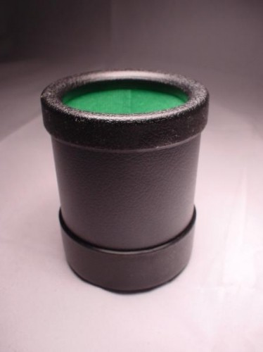 Dice Cup - Black Plastic (Cloth Lined)
