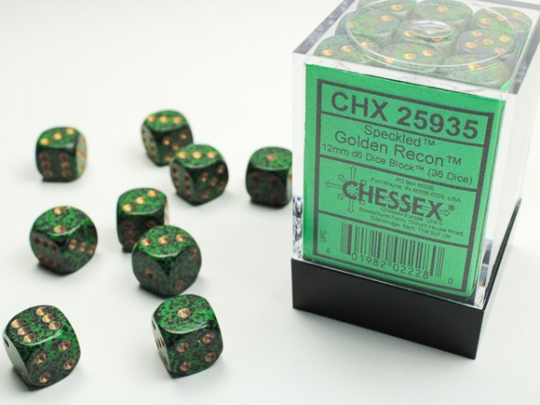 Chessex Speckled Golden Recon - 36 w6 (12mm)
