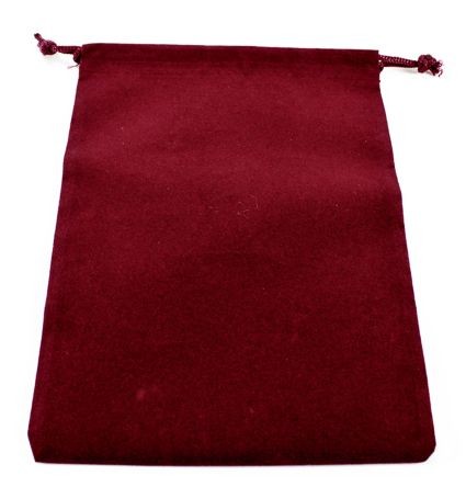 Dice Bag Chessex: Suedecloth - Burgundy / Weinrot (large)
