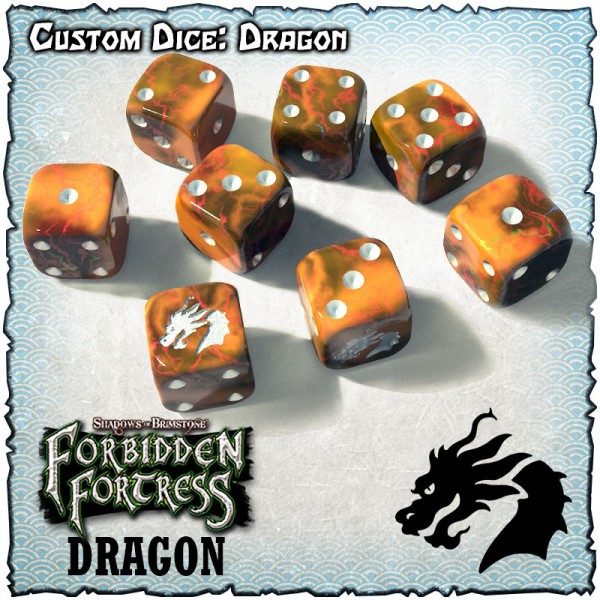 Forbidden Fortress - Custom Dice Set Dragon (8)