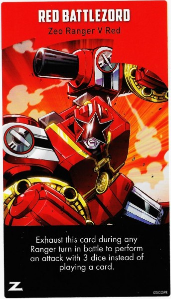 Power Rangers: Heroes of the Grid - Red Battlezord Promo Card