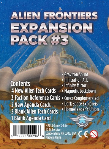 Alien Frontiers - Expansion Pack 3