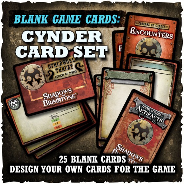 Shadows of Brimstone - Blank Cynder Cards (Game Supplement)