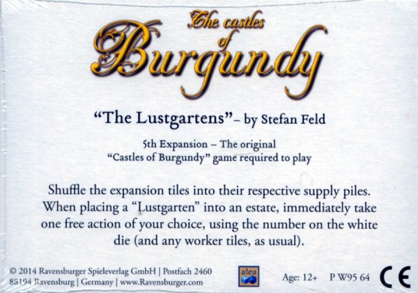 The Castles of Burgundy: The Lustgartens Expansion