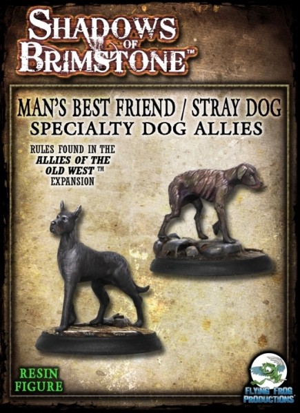 Shadows of Brimstone - Man&#039;s Best Friend and Stray Dog (Resin Speciality Allies)