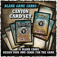 Shadows of Brimstone - Blank Canyon Cards (Game Supplement)
