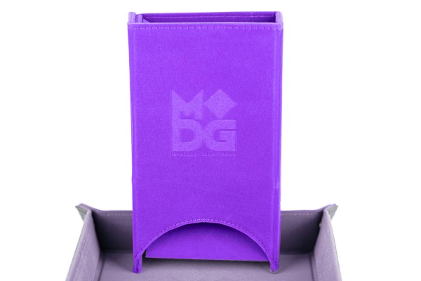 Velvet Fold Up Dice Tower: Purple