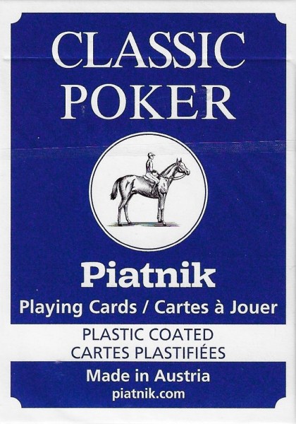 Classic Poker international Kartenblatt - blau
