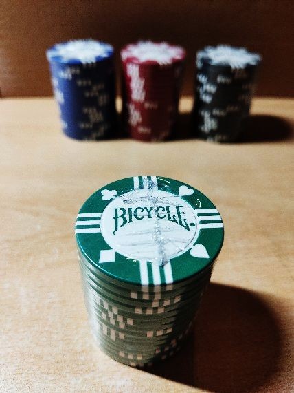 Poker Chips Bicycle 8g - grün / green (15)