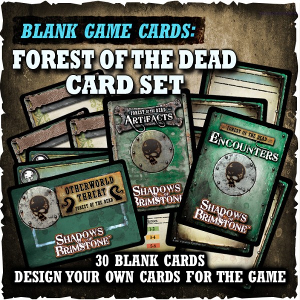 Shadows of Brimstone - Blank Forest of the Dead Cards (Game Supplement)