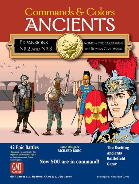 Commands &amp; Colors - Ancients Expansion 2 &amp; 3 Rome vs. Barbarians &amp; The Roman Civil Wars
