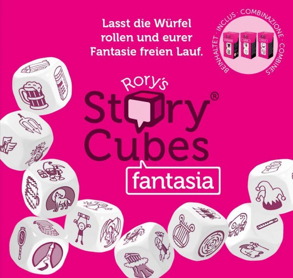 Rory&#039;s Story Cubes: Fantasia (pink)