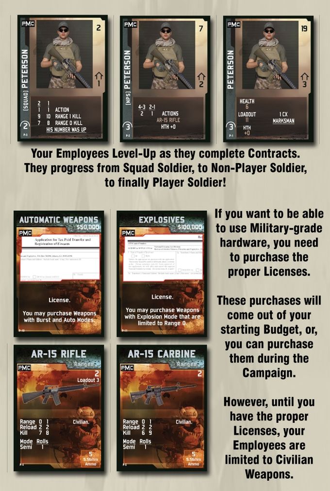 New The Modern Private Military Contractor Card Game by DVG Warfighter 