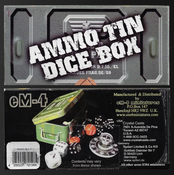 eM4 Ammo Tin Dice Box