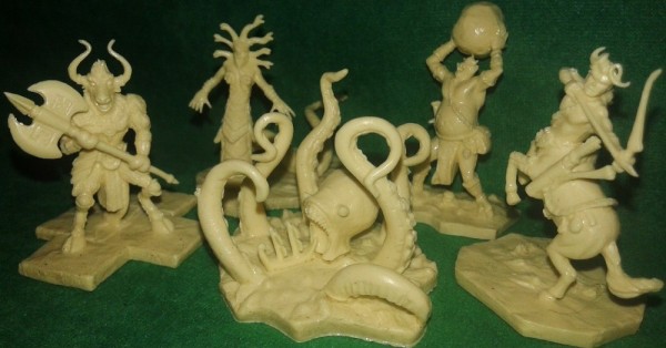 Cyclades: 5 Cyclades Monster Miniatures