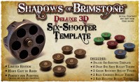 Shadows of Brimstone - Deluxe 3D Gunslinger Six-Shooter Template (Dark Stone Forge)