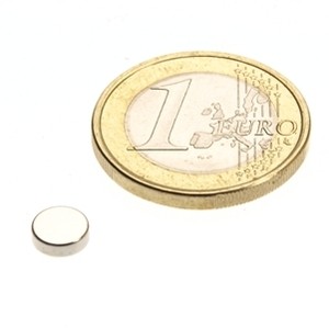 Neodym Magneten: Durchmesser 6 mm, Dicke 2 mm