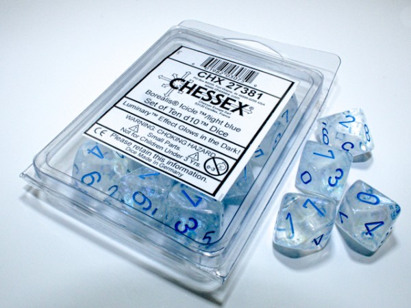 Chessex Borealis Icicle/light blue - 10 w10