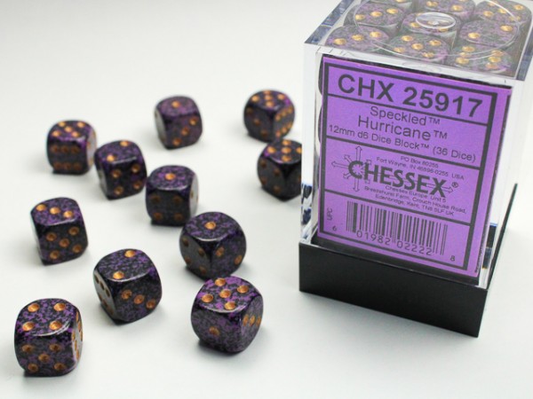 Chessex Speckled Hurricane - 36 w6 (12 mm)