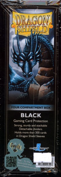 Dragon Shield: Gaming Box 4 Kompartment (Black)