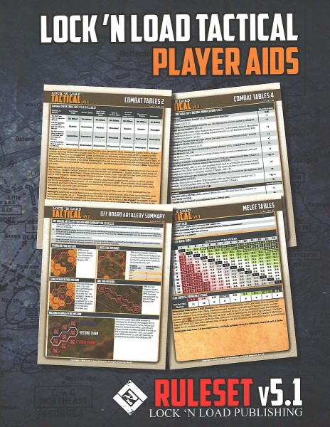 Lock &#039;n Load Tactical Player Aid Cards, Ruleset v5.1