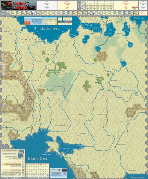 The Russian Campaign - Deluxe 5th Edition Mounted Map Set (2)