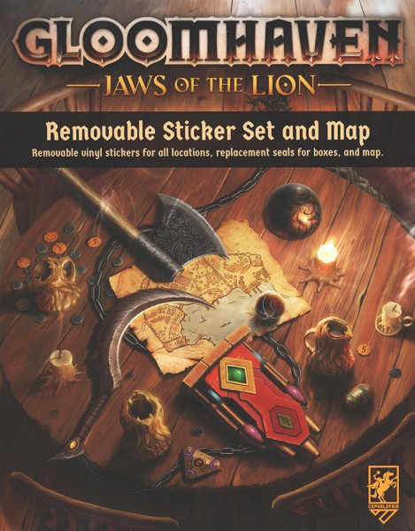 Gloomhaven: Jaws of the Lion - Removable Sticker and Map Set (EN)