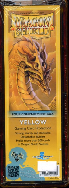 Dragon Shield: Gaming Box 4 Kompartment (Yellow)