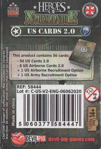 Heroes of Normandie - US Cards V2.0