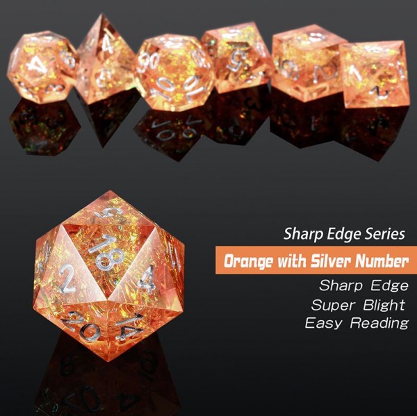 Sharp Edge Series 7-Dice Set: Sandstorm