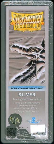 Dragon Shield: Gaming Box 4 Kompartment (Silver)