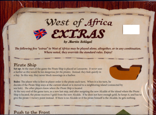 West of Africa Extras