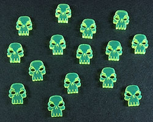 Litko A.: Mini Skulls Fluorec.Green (15)